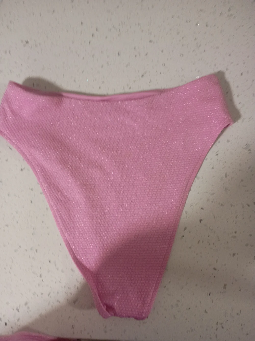 Frankie's Bikinis Pink Bandeau Bikini Set - Strapless Top & High-Cut Bottom